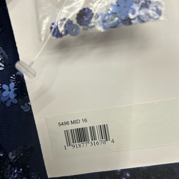 Mac Duggal 5496 NWT EMBELLISHED ILLUSION HIGH NECK LONG SLEEVE A LINE GOWN - Picture 6 of 15